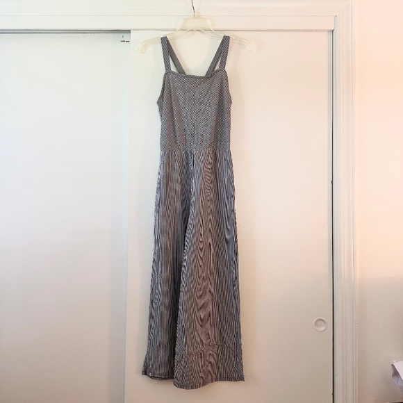 Navy Striped Jumpsuit - Picture 1 of 7